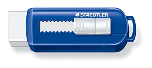 Staedtler Eraser PVC free with push function blue/white